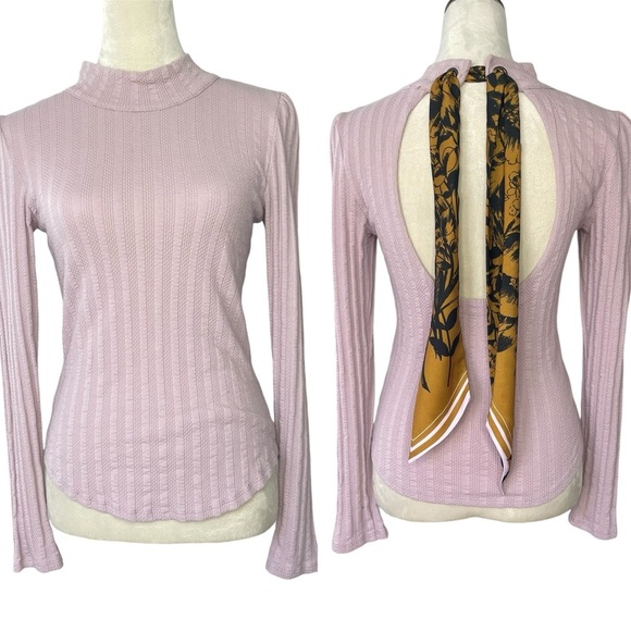 Free People Top Party In The Back Casual Barely Lilac - Picture 1 of 11